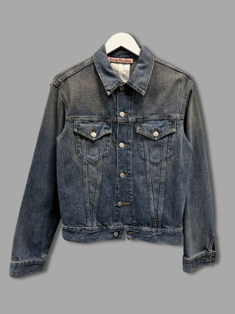 ACNE STUDIOS 1998 Clay Blue Cotton Trucker Denim Jacket